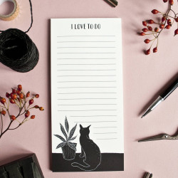 Grand Bloc note chat noir