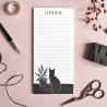 Grand Bloc note chat noir