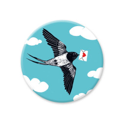 Magnet hirondelle lettre