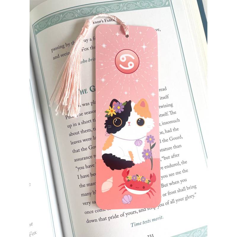 Marque page Cancer - Signe astrologique