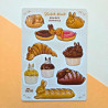 Stickers lapins viennoiseries