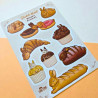 Stickers lapins viennoiseries
