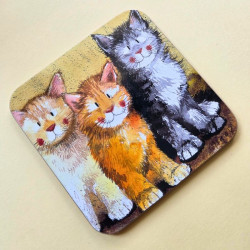 Sous-verre chat - Rodoco