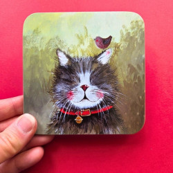 Sous-verre chat - Klaus