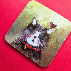 Sous-verre chat - Klaus