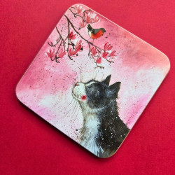 Sous-verre chat - Félix