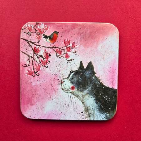 Sous-verre chat - Félix