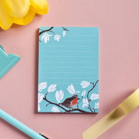 Bloc Note rouge gorge