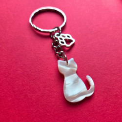Porte-clefs Blanc