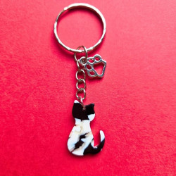 Porte-clefs Noir et blanc