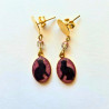 Boucles d'oreilles chat résine - Rose