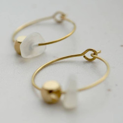Boucles d'oreilles pierre de lune