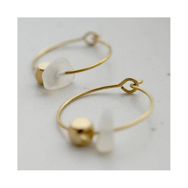 Boucles d'oreilles pierre de lune
