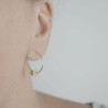 Boucles d'oreilles pierre de lune