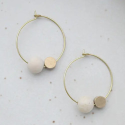 Boucles d'oreilles jaspe