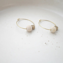Boucles d'oreilles jaspe