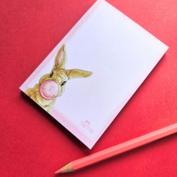 Bloc Note lapin bubble