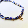 Bracelet perle du japon - Bleu et blanc