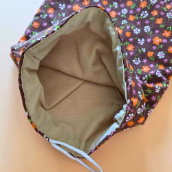 Pochette à livre  - fleurs