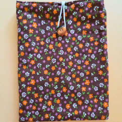 Pochette à livre  - fleurs