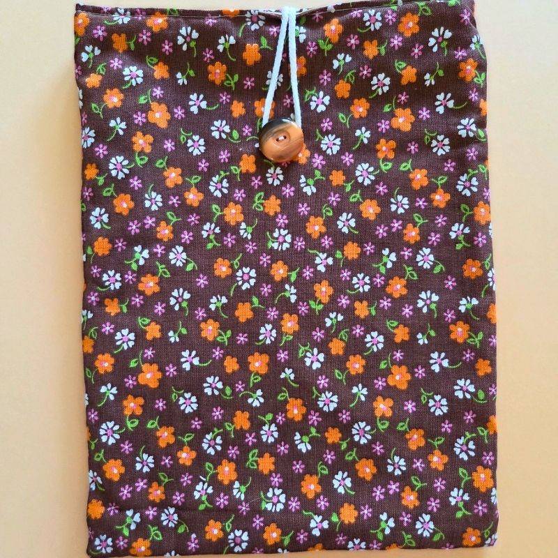 Pochette à livre  - fleurs