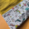 Pochette à livre  - licorne jaune