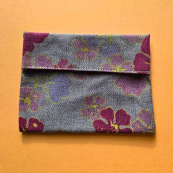 Pochette à savon  - hibiscus