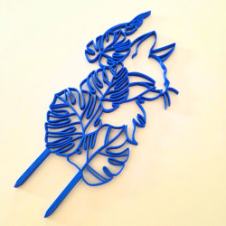 Treillis plante chat - Bleu