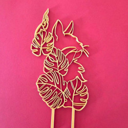 Treillis plante chat - Gold