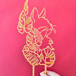 Treillis plante chat - Gold