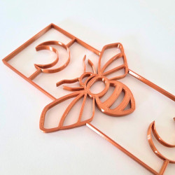 Treillis plante abeille - Cuivré