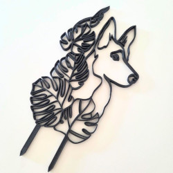 Treillis plante chien - Noir