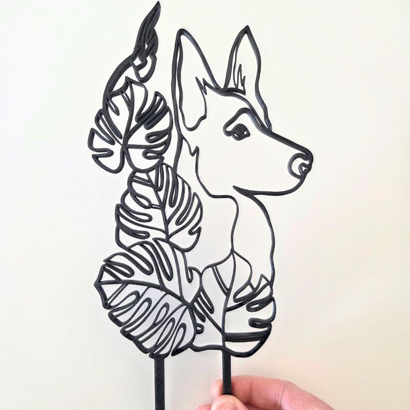 Treillis plante chien - Noir