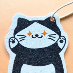 Eponge compacte chat noir et blanc