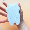 Eponge compacte chat bleu