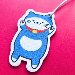 Eponge compacte chat bleu