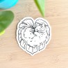 Sticker attrape soleil chat endormi