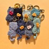 Porte-clefs tricoté Potiron Family