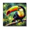 Magnet toucan à bec carené