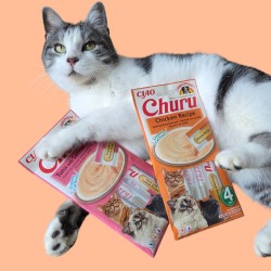 Lot de 2 Friandises liquides au poulet et au poisson