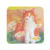 Sous-verre chat - Daisies