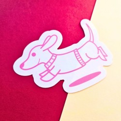 Sticker attrape soleil teckel