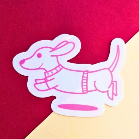 Sticker attrape soleil teckel