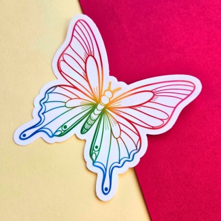 Sticker attrape soleil papillon