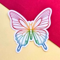 Sticker attrape soleil papillon