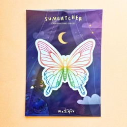 Sticker attrape soleil papillon