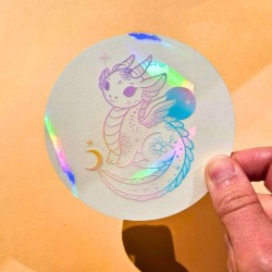 Sticker attrape soleil dragon