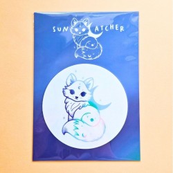 Sticker attrape soleil renard