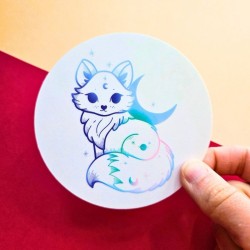Sticker attrape soleil renard
