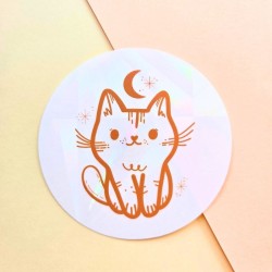 Sticker attrape soleil chat